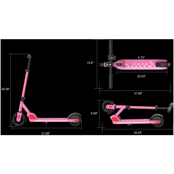 sk-NANROBOTK2KidsElectricScooter150WFLodingAdjustableHeight_07-018ae9 Elektrická koloběžka Nanrobot K2