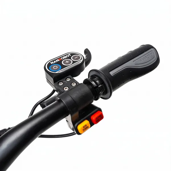 Detail rukojeti a přepínačů ECO TURBO a SINGLE DUAL