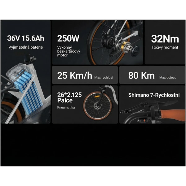 Elektrické kolo DYU C6 Pro