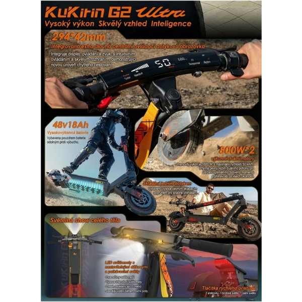 Elektrická koloběžka KuKirin G2 Ultra