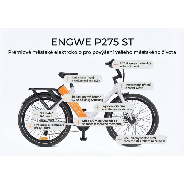 Elektrické kolo Engwe P275 Step Thru